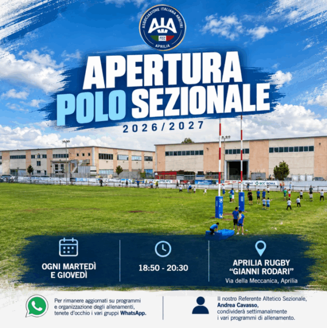 🏃♂️ APRE IL POLO SEZIONALE 2026/2027! 🏃♀️ 🏃♂️ APRE IL POLO SEZIONALE 2026/2027! 🏃♀️